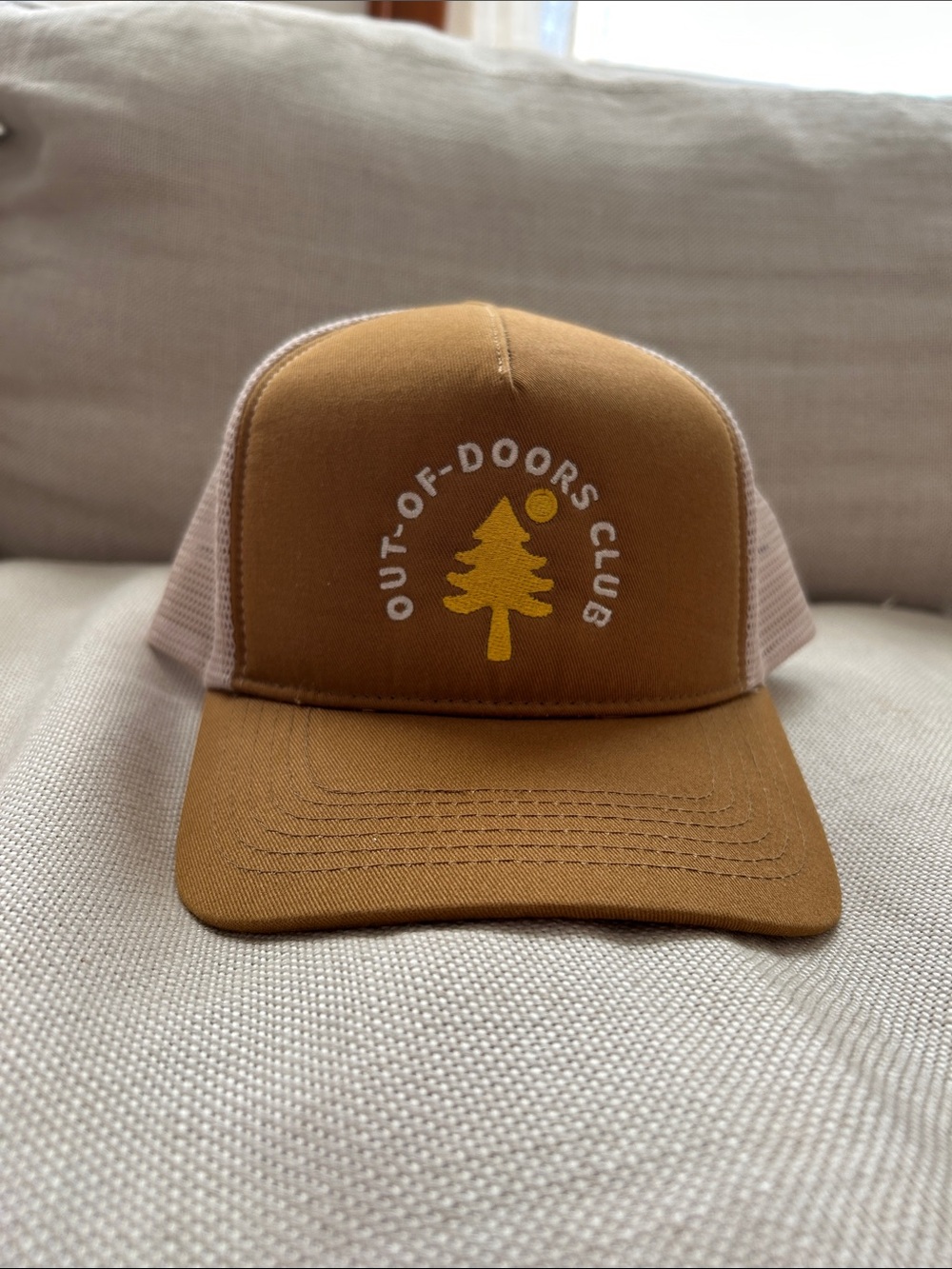 NWT Out-of-Doors Club Brown Mesh-Back Trucker Hat